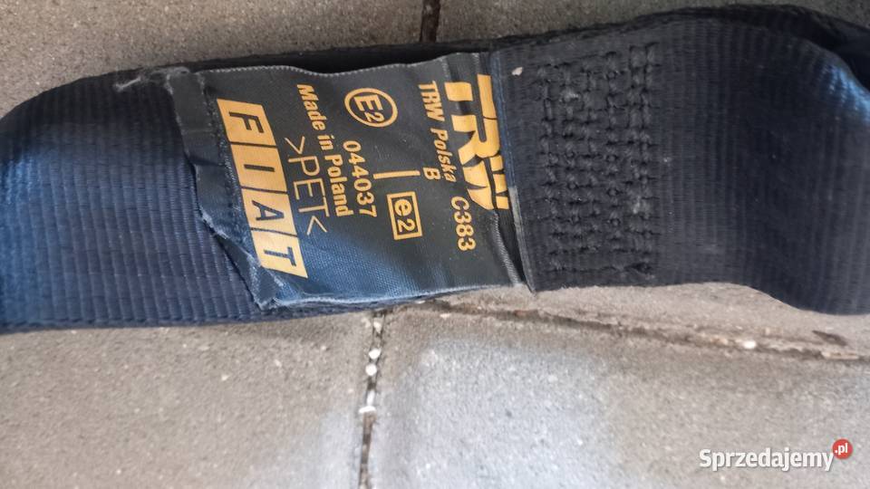 pasy bezpieczeństwa retro zabytek do starego Oświęcim