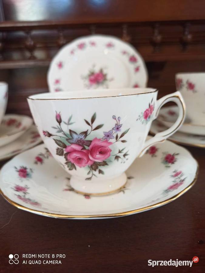 Filiżanka z talerzykiem deser Queen AnneMade in pomorskie