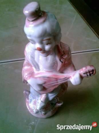 Porcelanowa figurka klowna Janów Lubelski