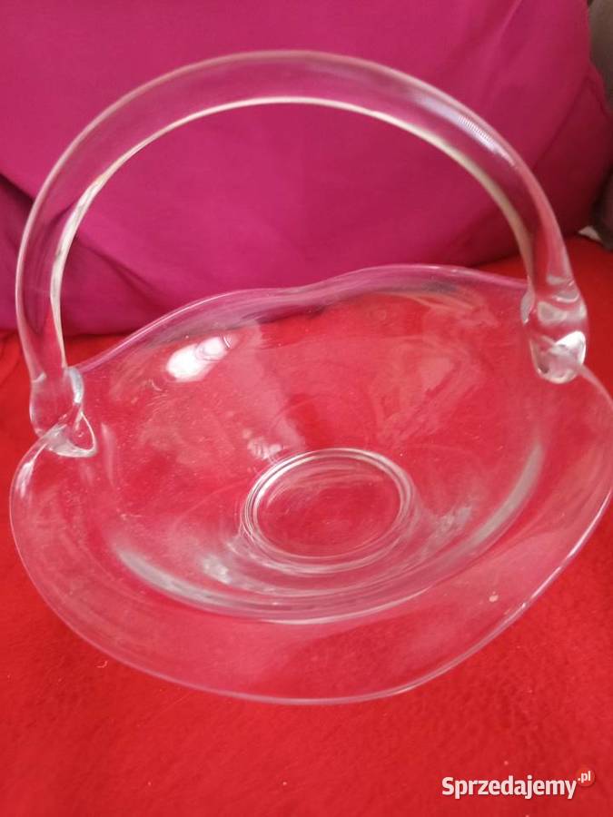 Koszyczek szklany Krosno vintage Warszawa sprzedam