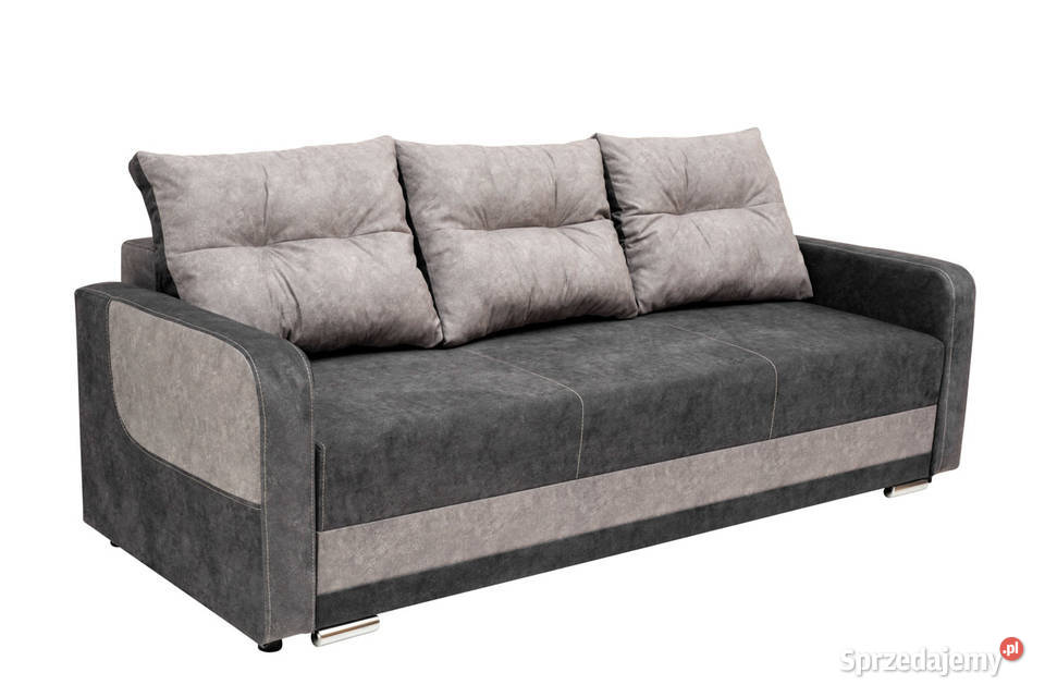 Kanapa Tapicerowana Szara z Poduszkami PIOTREK podkarpackie Dynów sprzedam