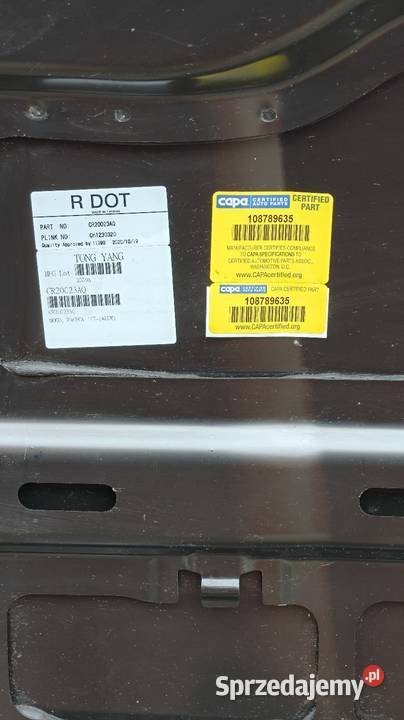 Maska aluminiowa Chrysler Pacifica 20172021