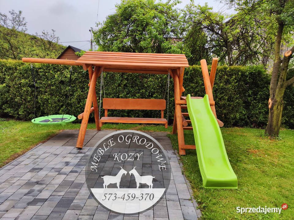 PROMOCJA Huśtawka ogrodowa drewniana plac zabaw dolnośląskie