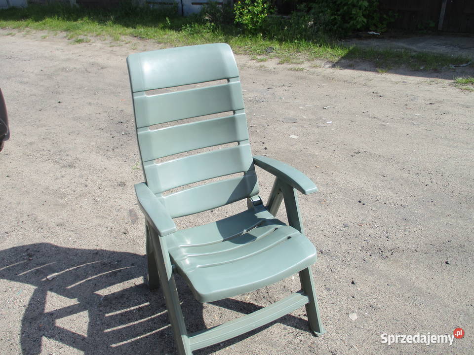 Leżak plastikowy zielony Zielona Góra