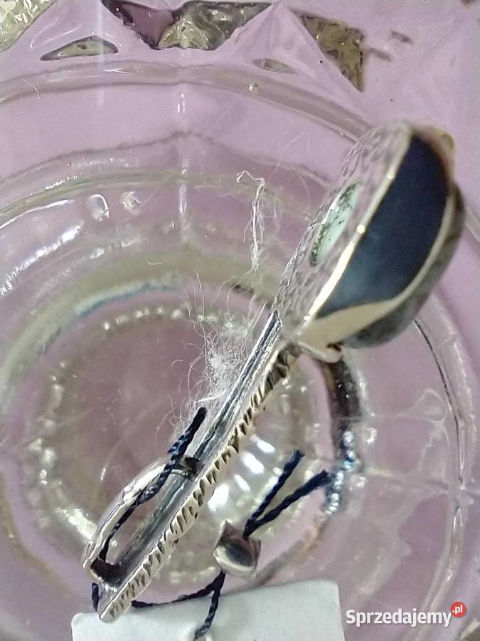 Wisior srebro 925 naturalny kamień jaspis Łódź