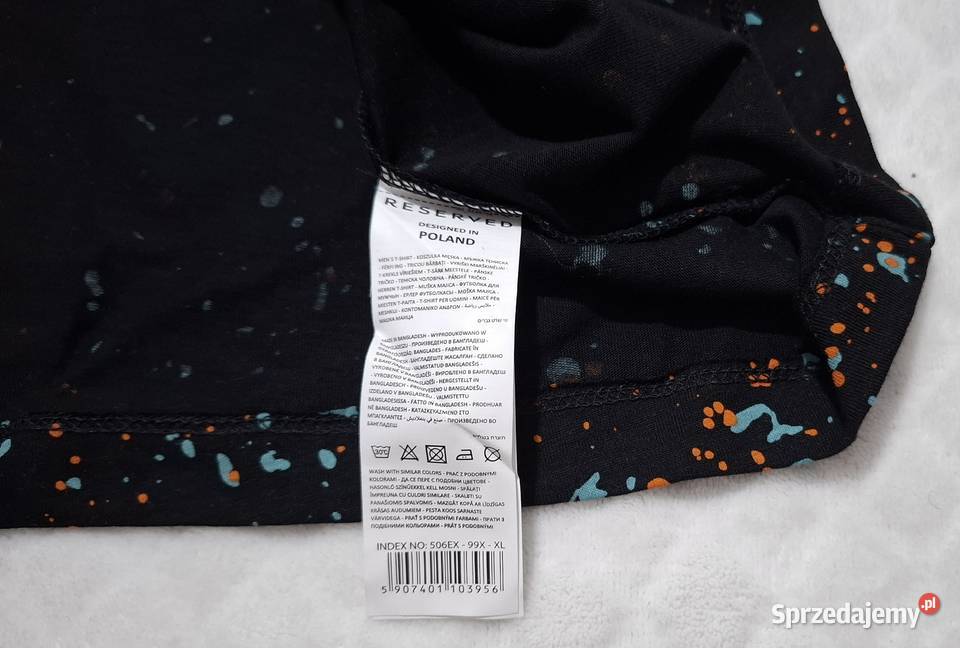 Koszulka krótki rękaw Tshirt Reserved XL czarna Czeladź sprzedam