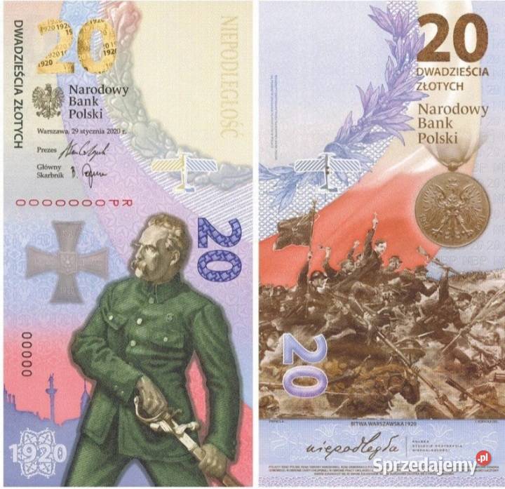 20 zł banknot Bitwa Warszawska 1920