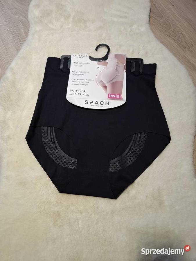 Wysoki stan obciskające majtki czarne XLXXL Figi Kielce sprzedam