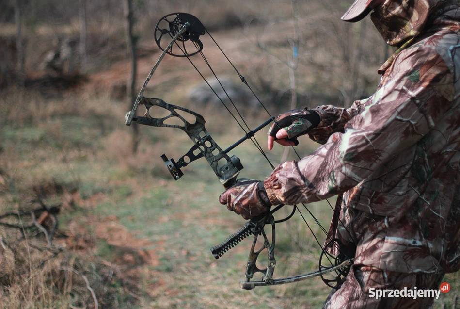 Łuk Bloczkowy myśliwski Sanlida camo Zestaw małopolskie