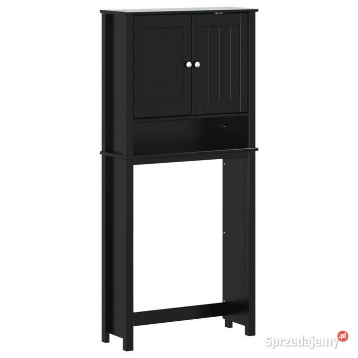 Szafka pralkę BERG czarna 76x27x1645 lite drewno Warszawa
