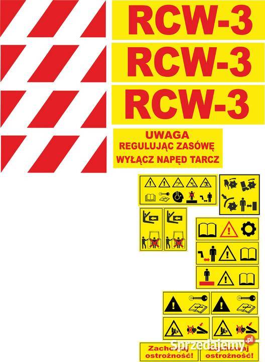 Naklejki na rozsiewacz RCW3 zamienniki Pozostałe Bydgoszcz