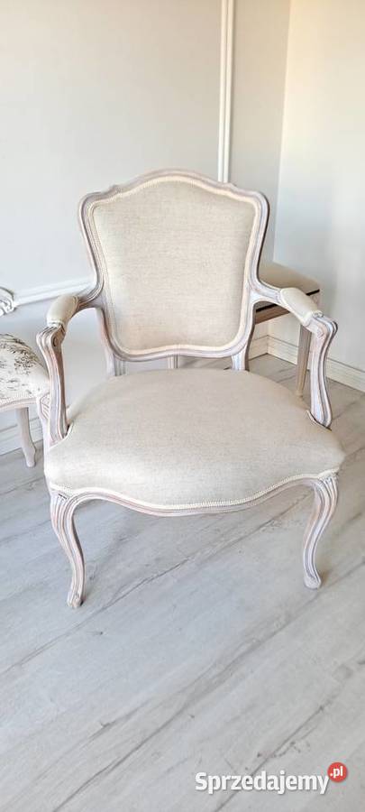 Stylowy fotel len Boho Schabby Chic Ludwik 61cm Szczecin