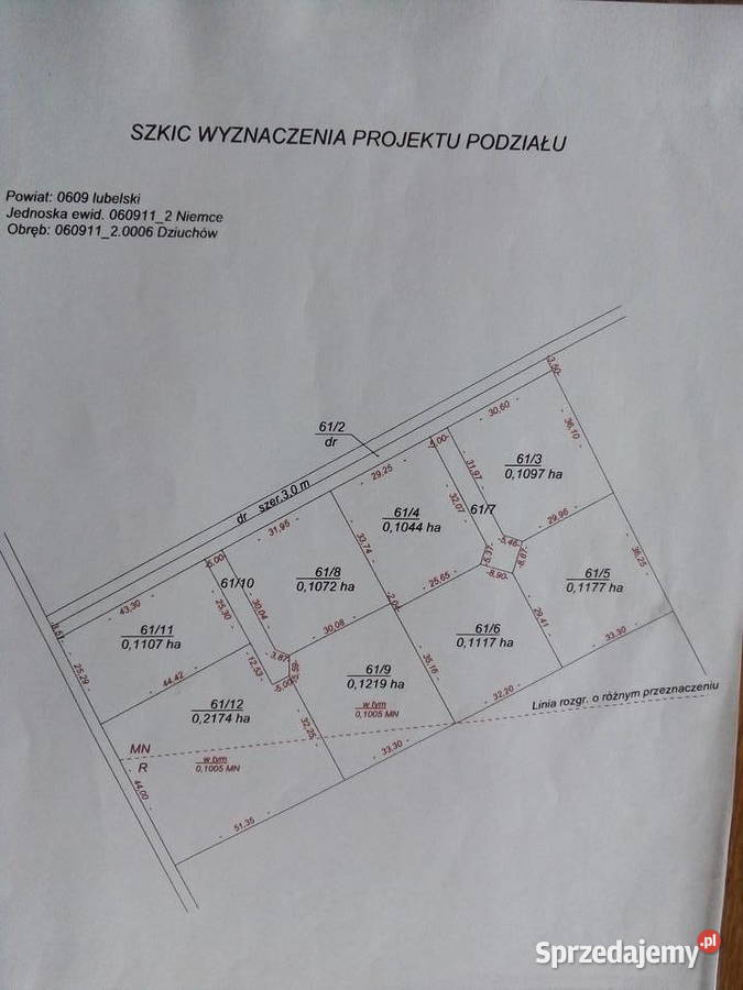 działki budowlane w Dziuchowie Dziuchów