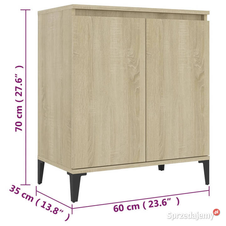 Szafka dąb sonoma 60x35x70 materiał Warszawa