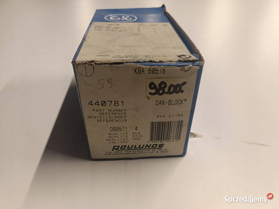 Toyota Hiace Hilux PRZEDNIE KLOCKI HAMULCOWE Rudka