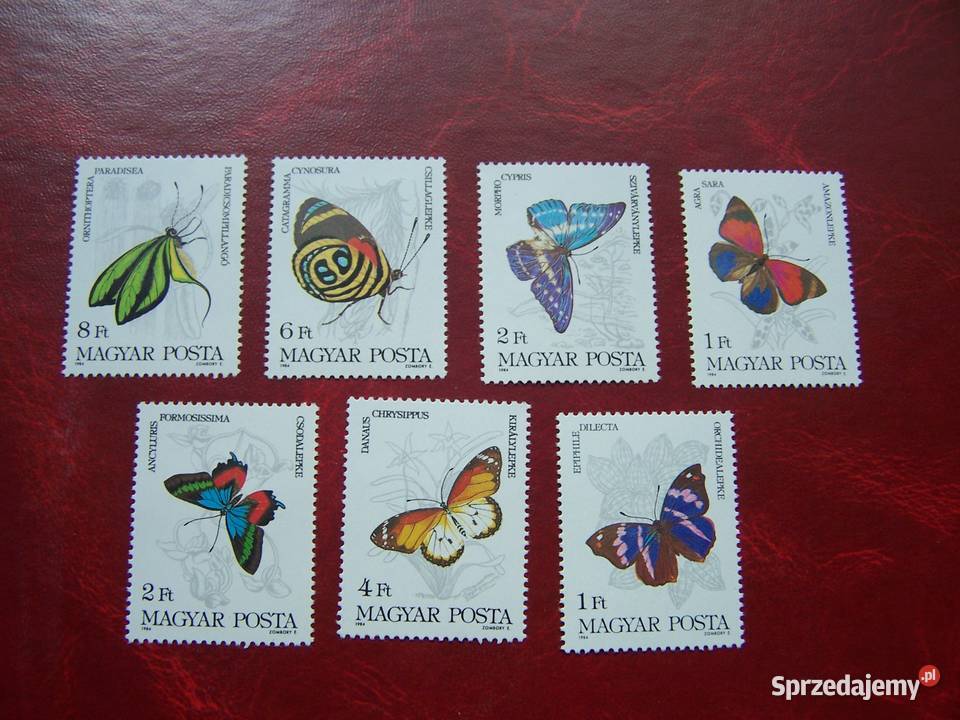 Węgry 1984 MNH 3681 87 Fauna Owady Motyle Tychy