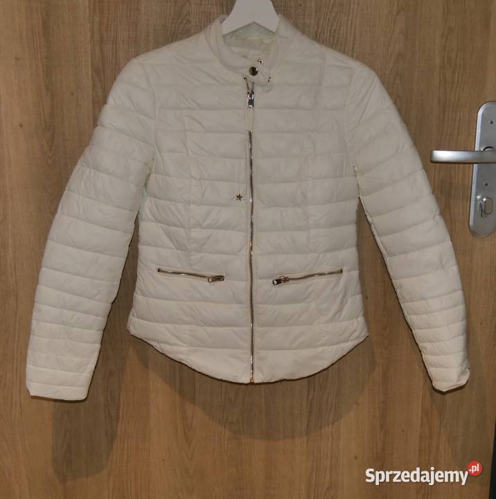 Bershka świetna śmietankowa kurtka 34 XS biały Wrocław sprzedam