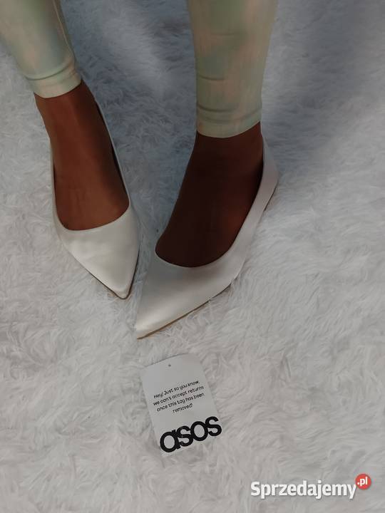 40 ASOS Design Ekskluzywne białe baleriny biały sprzedam