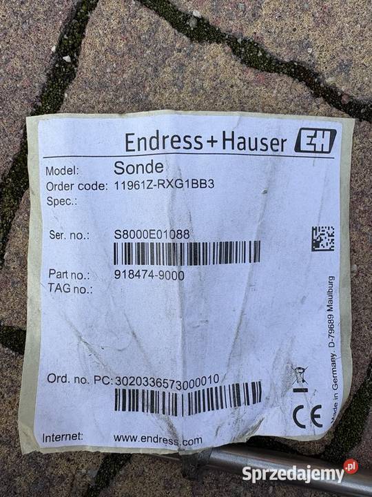 Endress Hauser 11961ZRXG1BB3 Sygnalizator Warszawa