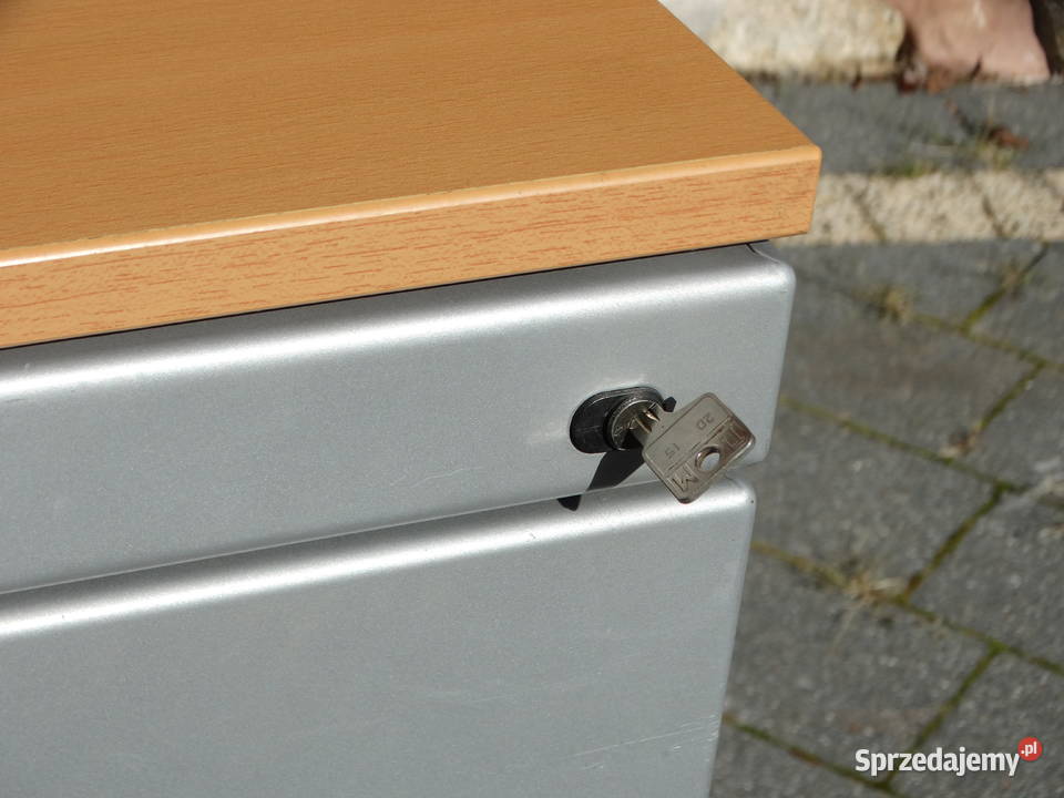 Kontener Biurkowy Metalowy Solidny Ciężki Szafka