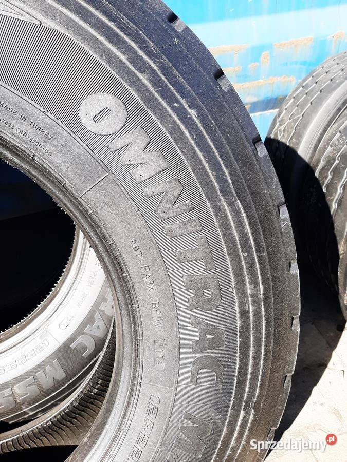 2x Opona używana ciężarowa 12R225 GOODYEAR 400 22.5cale Zaścianki