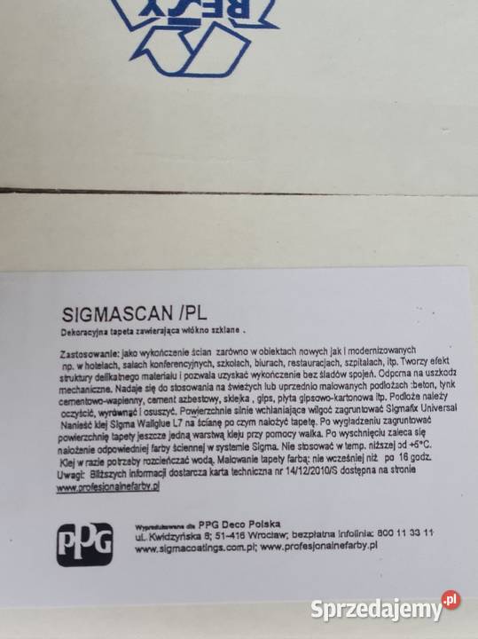 Tapeta z włókna szklanego lubuskie Międzyrzecz