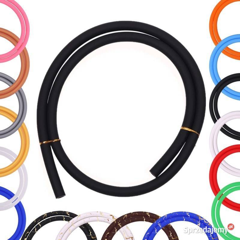 Wąż Silikonowy Fajka Wodnej Sziszashisha Czarny Łódź