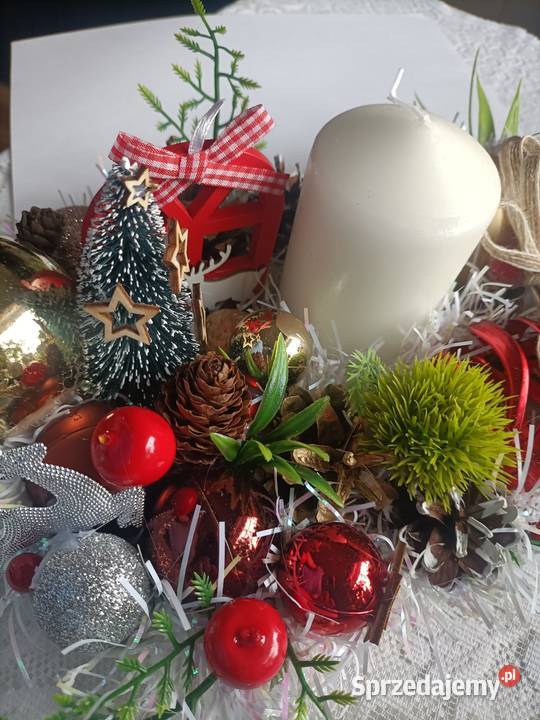 Stroik świąteczny ręcznie wykonany łódzkie sprzedam