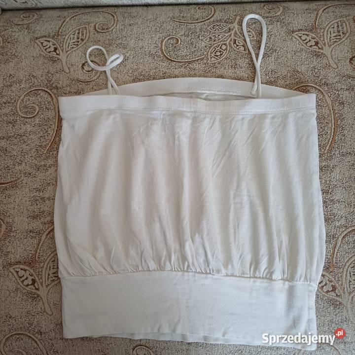 Bluzka biała na ramiączka M Rozmiar 38(M) Sieradz