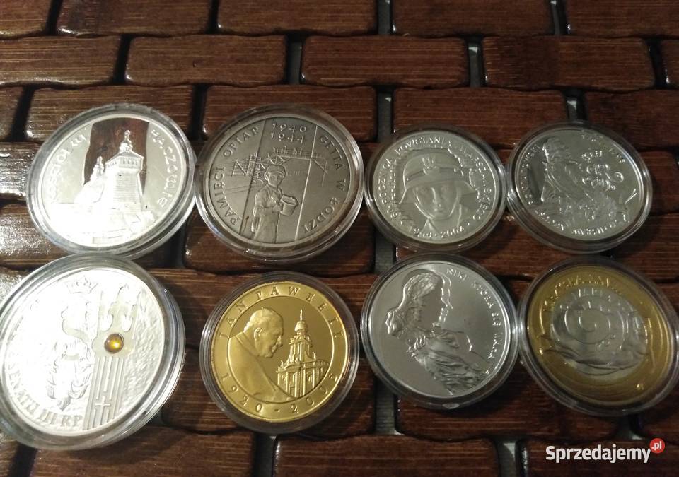 Monety 10 i 20 srebrne kolekcjonerskie Rydzewo sprzedam