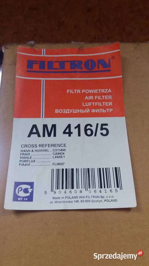 Filtr powietrza wkład scania V powietrza Kraków