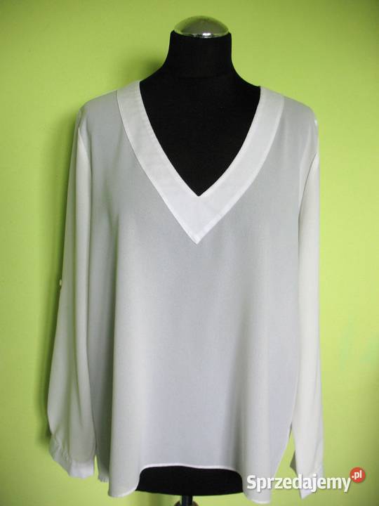 Bluzka oversize 46 3XL biust 118 asymetryczna Bluzki i koszule Siedlce