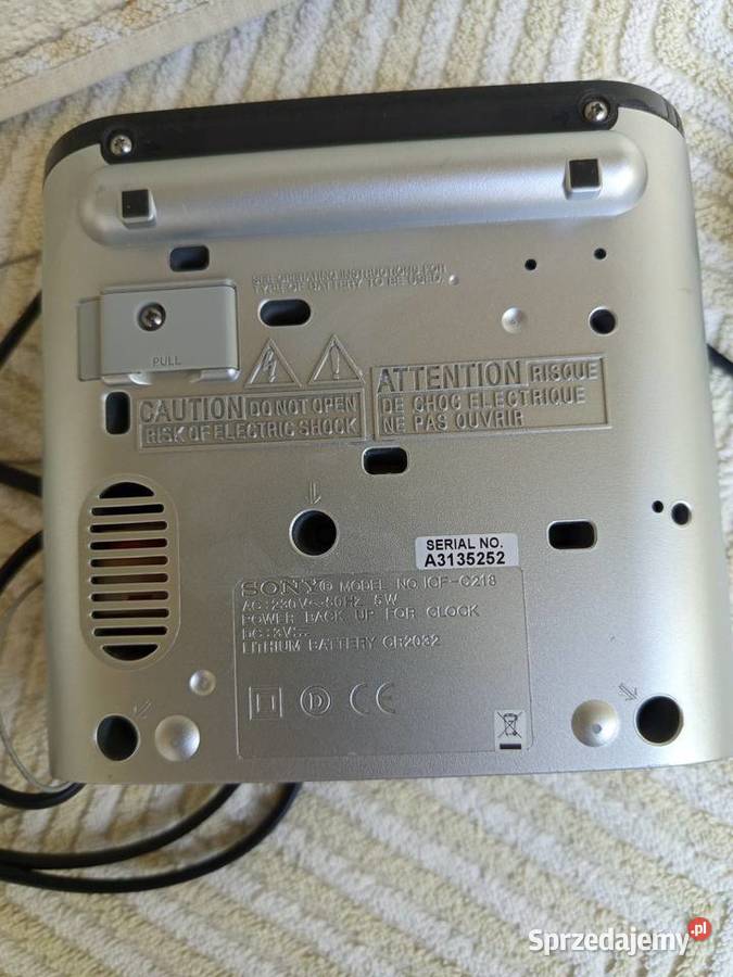 Radiobudzik firmowy Sony ICF C218 Radio AMFM