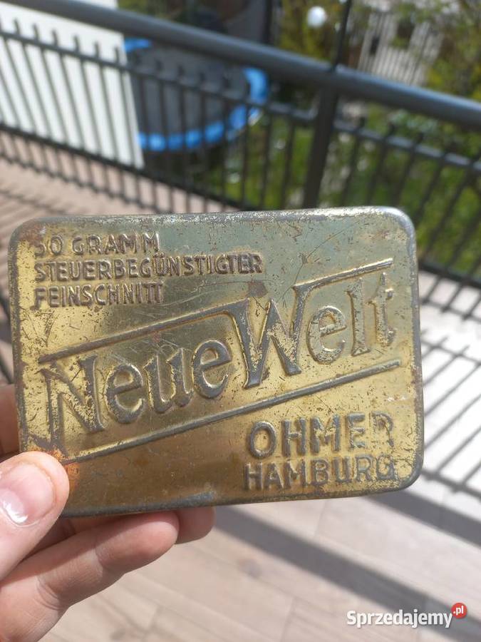Stare niemieckie unikatowe opakowanie NeueWelt