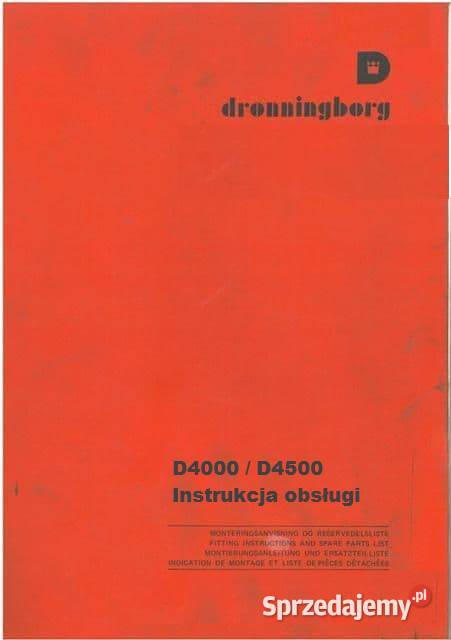 Instrukcja obsługi Dronningborg 7000 7200 7500 sprzedam