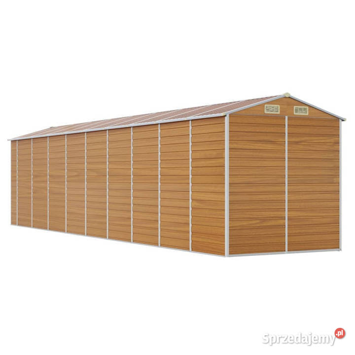 Szopa ogrodowa jasny brąz 191x810x198 stal Pozostałe Warszawa