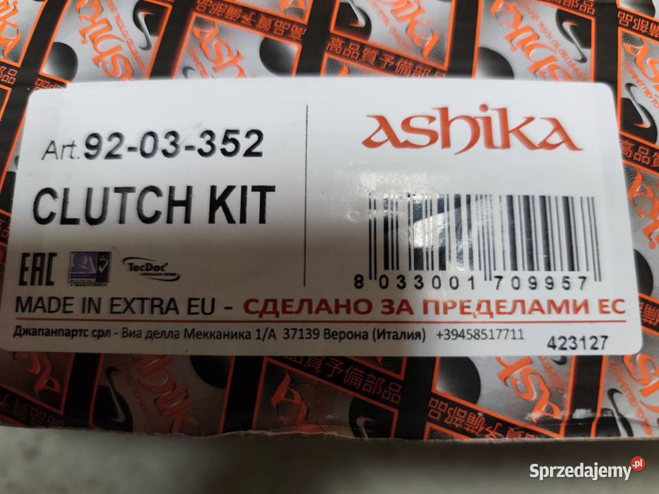 9203352 ZESTAW SPRZĘGŁA ASH MAZDA 6 18 MZR 20 zachodniopomorskie Szczecin