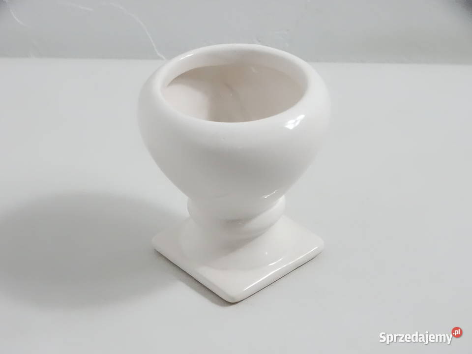Biała Ceramiczna Osłonka Kielich Styl Klasyczny Biłgoraj