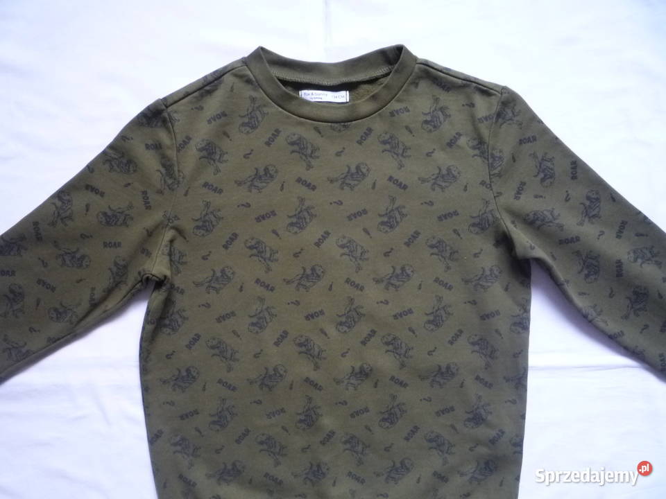 Sinsay 122128 Khaki Bluzka Roar Dinozaury Nowa Szczecin