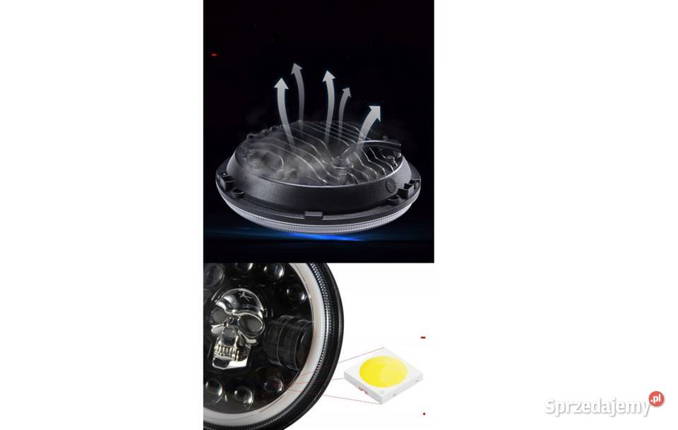 REFLEKTOR LAMPA HALOGEN WKŁAD 7 MOTOCYKLA LED Sosnowiec