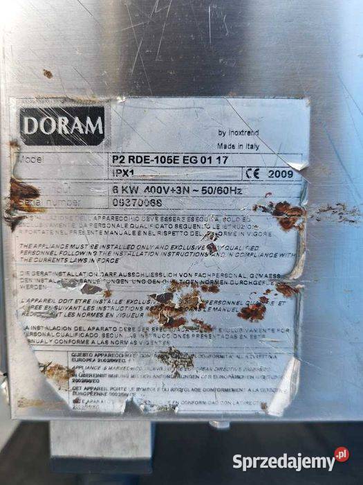 Piec konwekcyjnoparowy DORAM Inoxtrend 5xGN 11 6 Góra