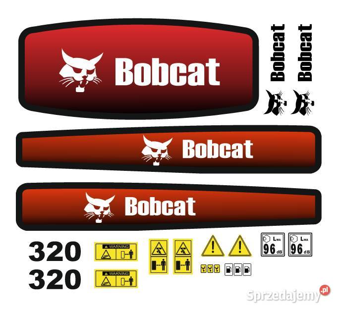 Zestaw naklejek na koparkę BOBCAT 320 Kamionna