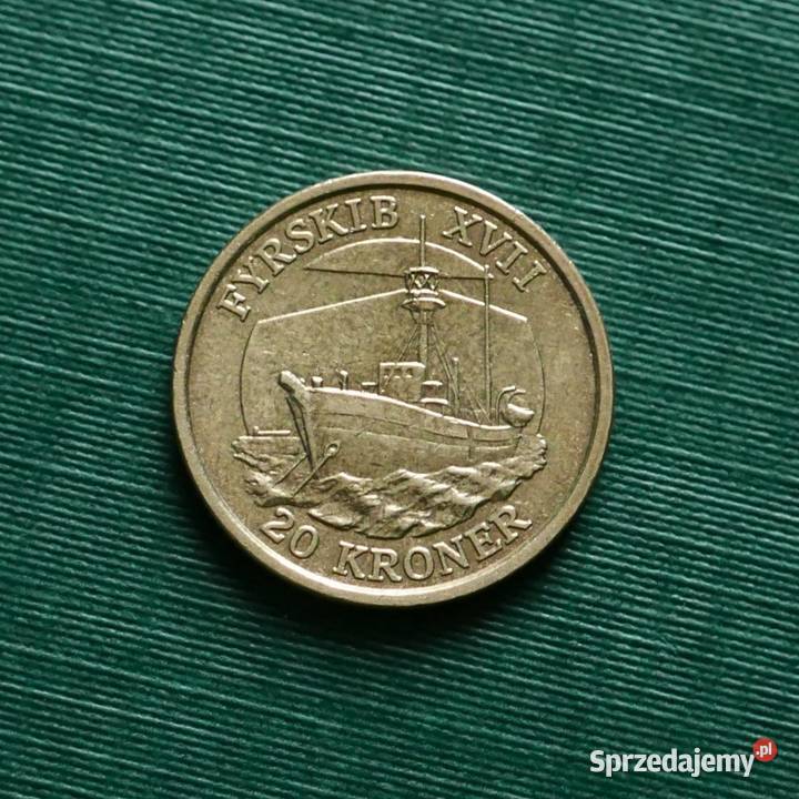 DANIA 20 koron 2009r StatkiLatarniowiec Fyrskib śląskie Gliwice sprzedam