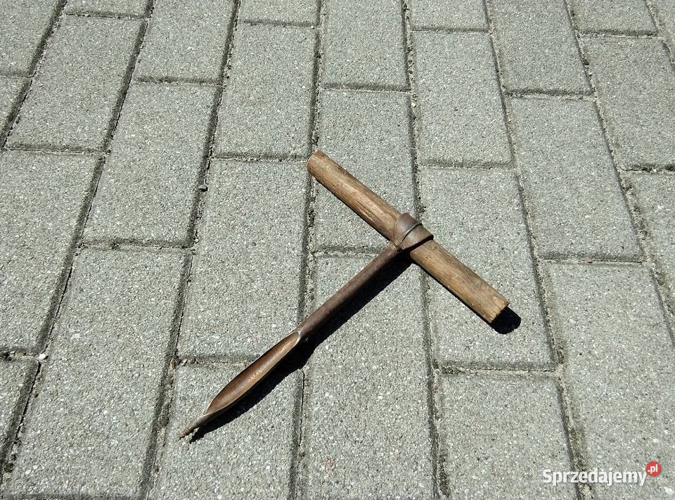 Stary ręczny świder wiertło do drewna 24