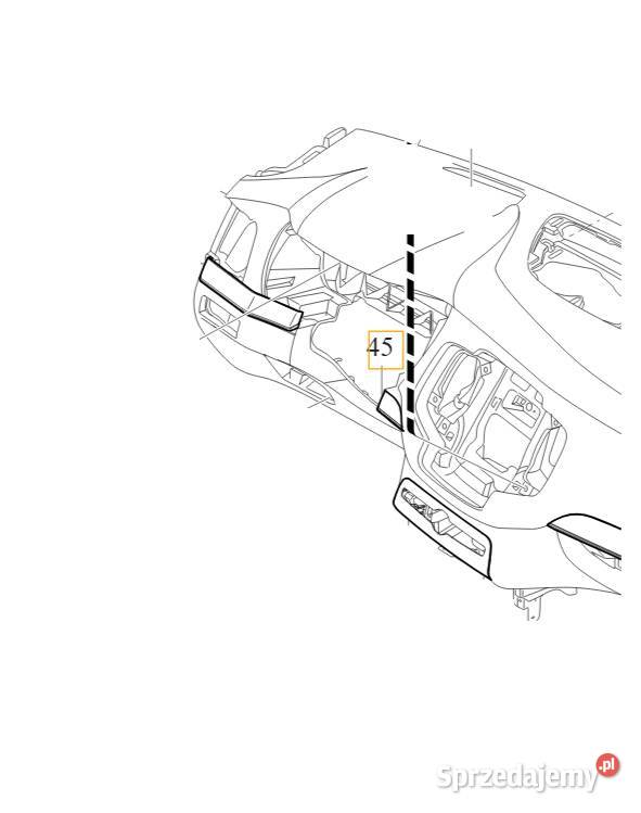 VOLVO XC90 II listwa deski rozdzielczej 31417197 Bielany Wrocławskie