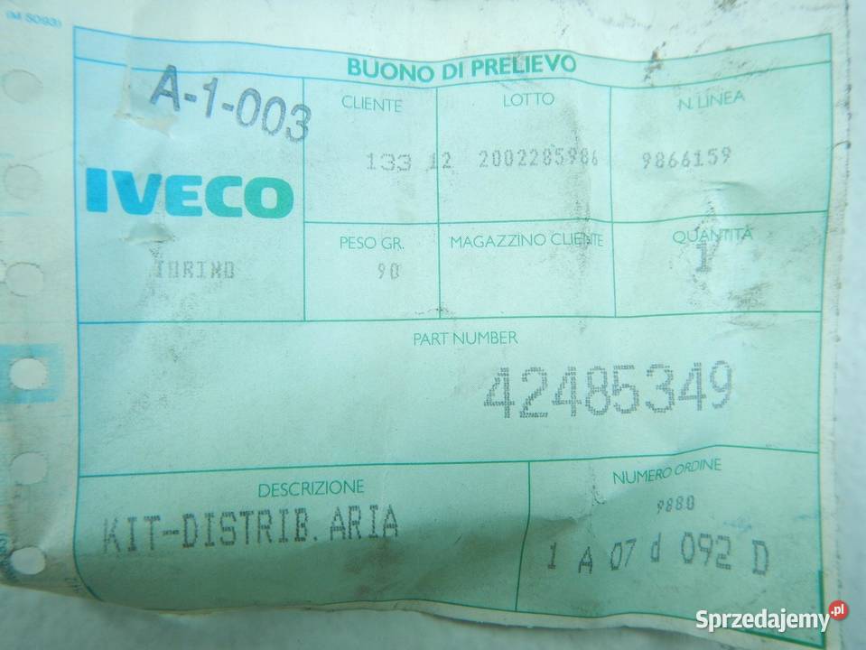 ZESTAW NAPRAWCZY HAMULCA PNEUMATYCZNEGO IVECO