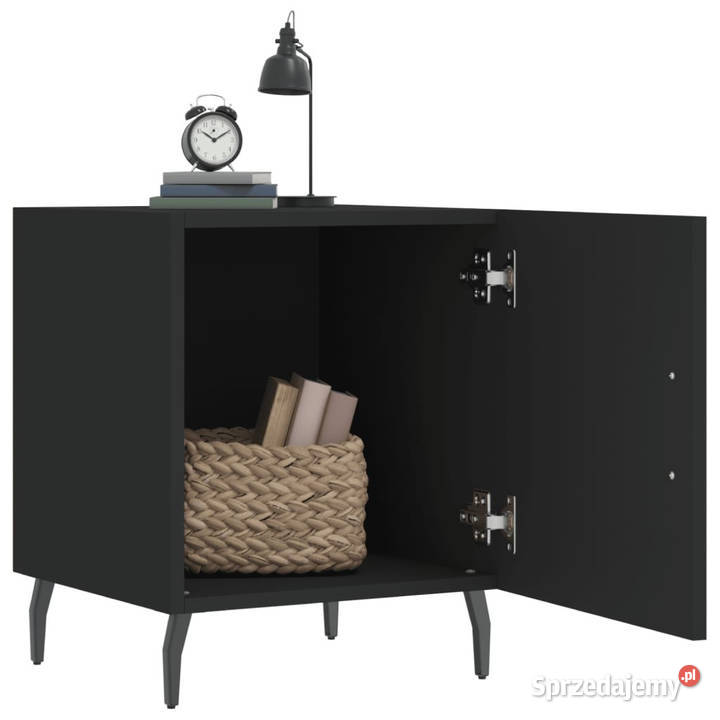 Szafka nocna czarna 40x40x50 materiał