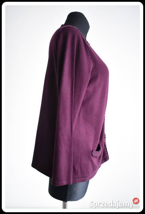 Fioletowy kardigan Eastex 42 XL 44 XXL Płock