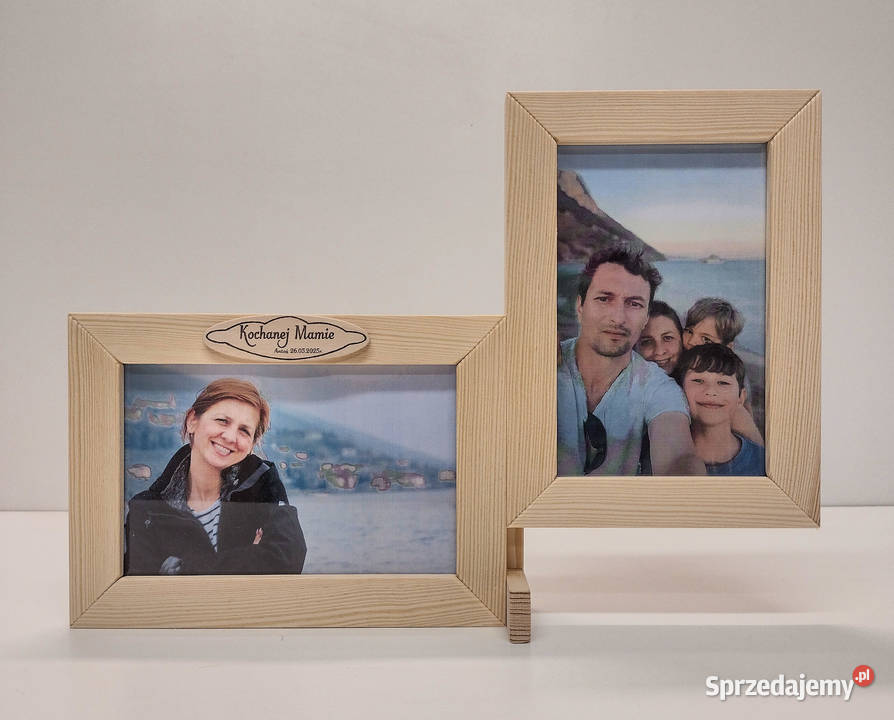 NAPIS DEDYKACJA Ramka Na Zdjęcia 10x15 DREWNO Lublin