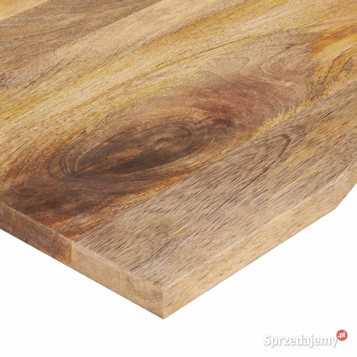 Blat biurka z wycięciem 110x80x25 surowe drewno